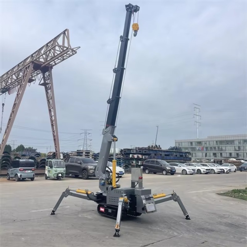 小型ミニスパイダークレーン油圧電動リモコン式ヘビーデューティ - Heavy Equipment Lift のレビューと価格