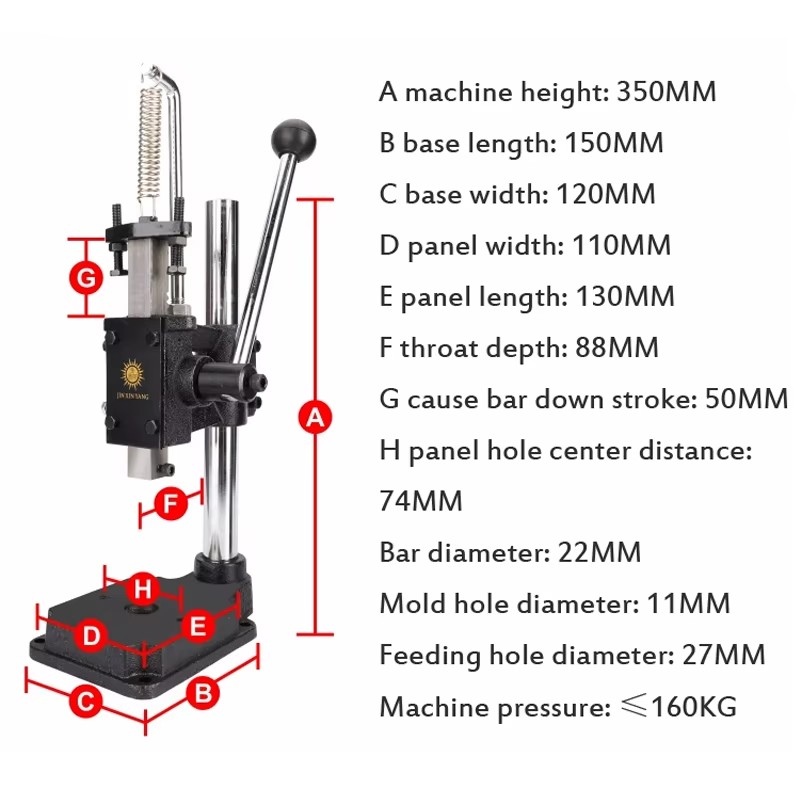 ヘビーデューティ手動プレス機 手動スタンピングプレス - リ - Heavy Equipment Grinder のレビューと価格